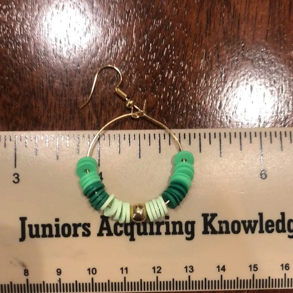 New Hand-made Clay Bead Earrings - Picture 3 of 3